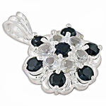 Load image into Gallery viewer, 925 Silver Gemstone Flower Pendant | Women's Jewelry Gift
