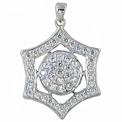 925 Silver Cubic Zirconia Pendant for Women | Fashion Jewelry