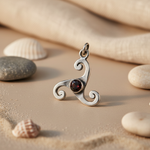将图像加载到图库查看器中， 925 Silver Garnet Pendant Necklace for Women | Daily Wear
