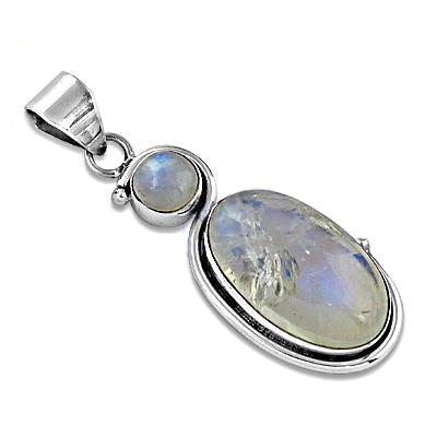 925 Sterling Silver Moonstone Pendant for Women | Gemstone Jewelry