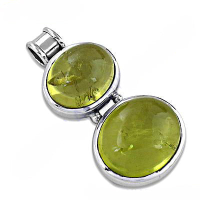 925 Silver Peridot Gemstone Pendant for Women | Gift Jewelry
