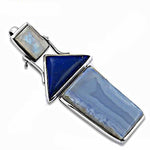 Load image into Gallery viewer, 925 Silver Blue Gemstone Pendant Necklace for Women
