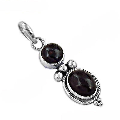 925 Sterling Silver Garnet Pendant for Women | Gemstone Jewelry