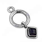 Load image into Gallery viewer, 925 Silver Square Stone Pendant for Women | Modern Jewelry
