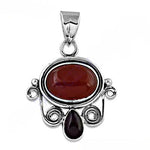 Load image into Gallery viewer, 925 Silver Carnelian Pendant for Women | Gemstone Jewelry Gift

