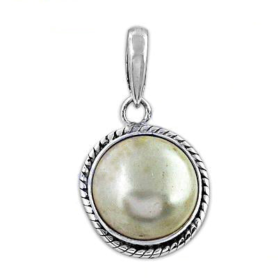 925 Silver Pearl Pendant for Women | Round Pearl Jewelry