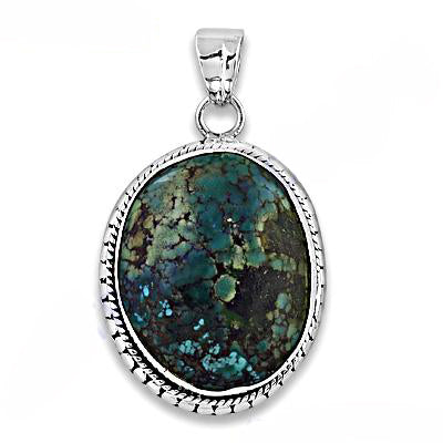 925 Silver Turquoise Stone Pendant for Women | Gemstone Jewelry