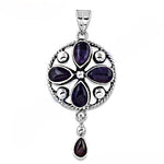 Load image into Gallery viewer, 925 Silver Amethyst Pendant for Women | Gemstone Jewelry
