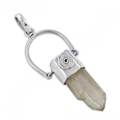 925 Silver Smoky Quartz Pendant for Women | Crystal Jewelry