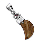 Load image into Gallery viewer, 925 Silver Petrified Wood Pendant for Men &amp; Women | Gift
