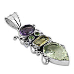 Load image into Gallery viewer, 925 Silver Multi-Gemstone Pendant Necklace | Women's Jewelry Gift
