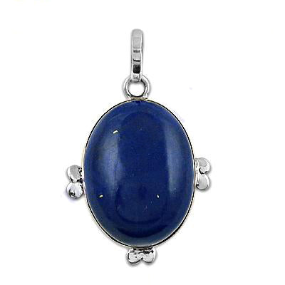 925 Silver Blue Gemstone Pendant for Women | Daily Wear Gift