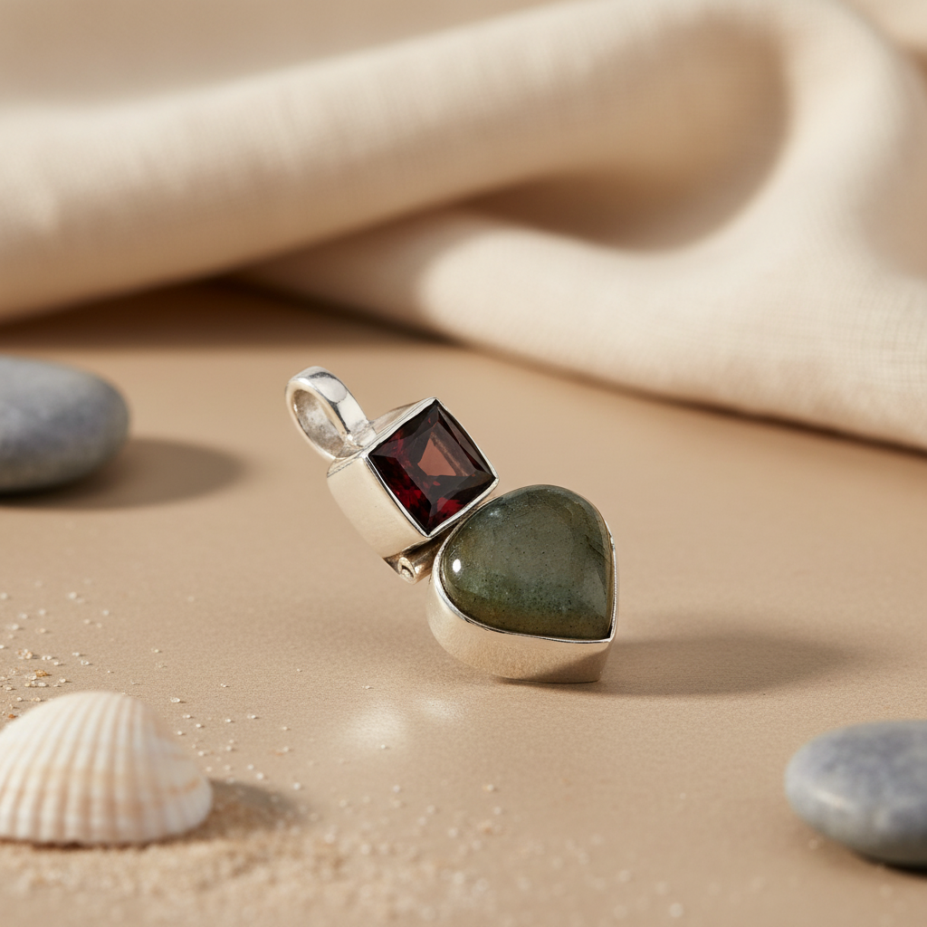 925 Silver Gemstone Pendant for Women | Daily Wear Jewelry