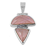 Load image into Gallery viewer, 925 Silver Pink Gemstone Pendant Necklace for Women
