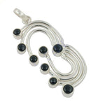 Load image into Gallery viewer, 925 Silver Onyx Pendant for Women | Modern Silver Jewelry
