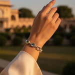 Load image into Gallery viewer, Pulsera de topacio azul en plata 925 para mujer | Uso diario
