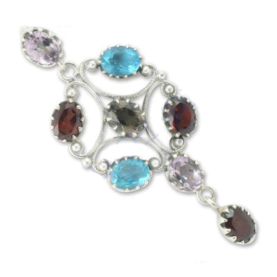 925 Silver Gemstone Pendant for Women | Statement Jewelry