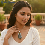 Load image into Gallery viewer, 925 Silver Chalcedony Pendant | Citrine Gemstone | Women's Gift
