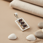 将图像加载到图库查看器中， 925 Silver Garnet Pendant for Women | Daily Wear Gift
