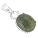 将图像加载到图库查看器中， Silver Pendant with Green Gemstone | Women's Jewelry Gift
