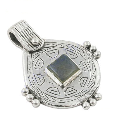 925 Silver Labradorite Pendant for Women | Boho Jewelry