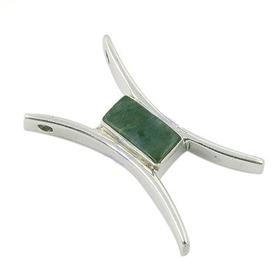 925 Silver Jade Stone Pendant for Women | Daily Wear Gift