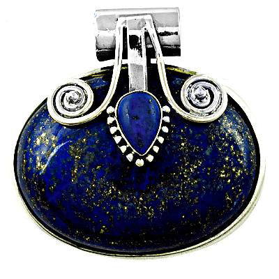 925 Silver Lapis Lazuli Pendant for Women | Gemstone Jewelry