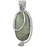 Load image into Gallery viewer, 925 Silver Labradorite Pendant | Women's Gemstone Jewelry Gift
