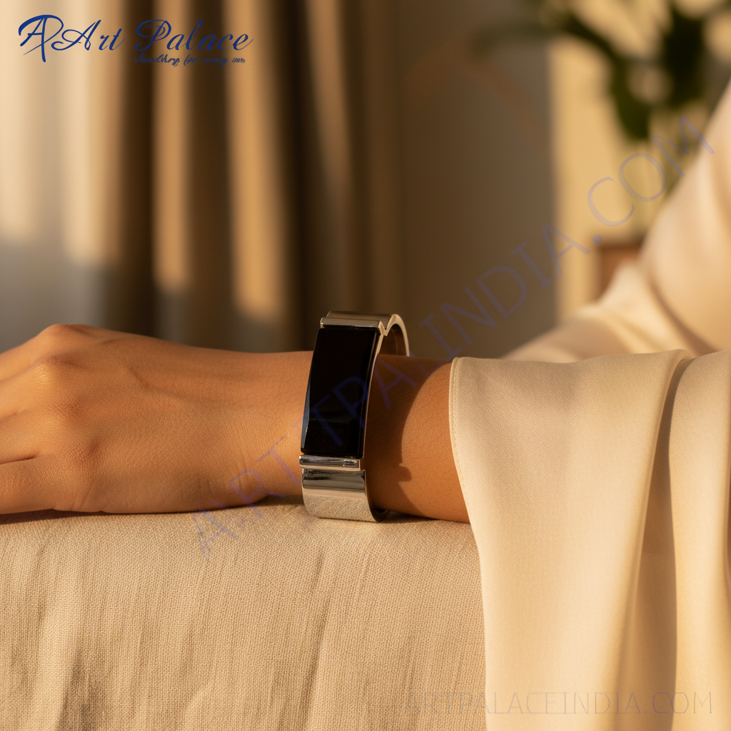 Gemelos rectangulares cromados | Regalo de joyería formal para hombre