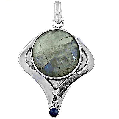 925 Silver Labradorite Pendant for Women | Gemstone Jewelry