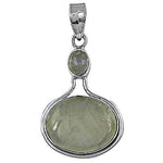 Load image into Gallery viewer, 925 Silver Green Gemstone Pendant Necklace | Women's Jewelry Gift
