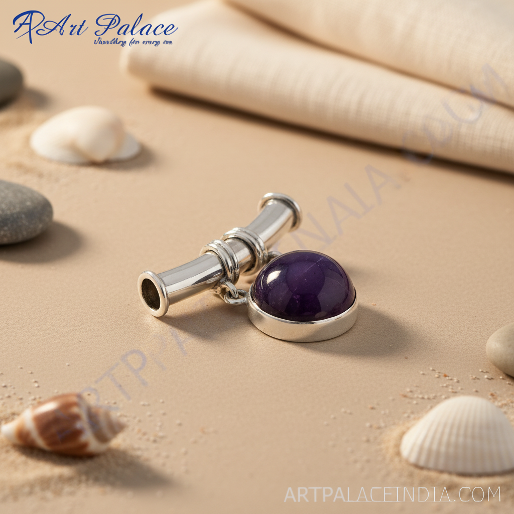 925 silver amethyst pendant for women | gemstone jewelry