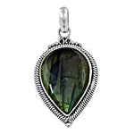 Load image into Gallery viewer, 925 Silver Labradorite Teardrop Pendant | Women's Jewelry Gift
