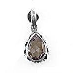 将图像加载到图库查看器中， 925 Silver Smoky Quartz Teardrop Pendant | Women's Jewelry Gift
