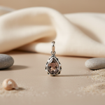 将图像加载到图库查看器中， 925 Silver Smoky Quartz Teardrop Pendant | Women's Jewelry Gift
