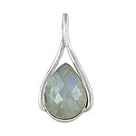 Load image into Gallery viewer, 925 Silver Moonstone Teardrop Pendant | Women's Jewelry Gift
