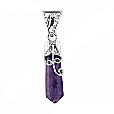 925 silver amethyst pendant for women | gemstone jewelry