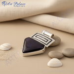 Load image into Gallery viewer, 925 Silver Onyx Stone Pendant for Women | Modern Jewelry Gift
