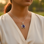 Load image into Gallery viewer, Colgante de amatista en plata 925 para mujer | Joyería con piedras preciosas
