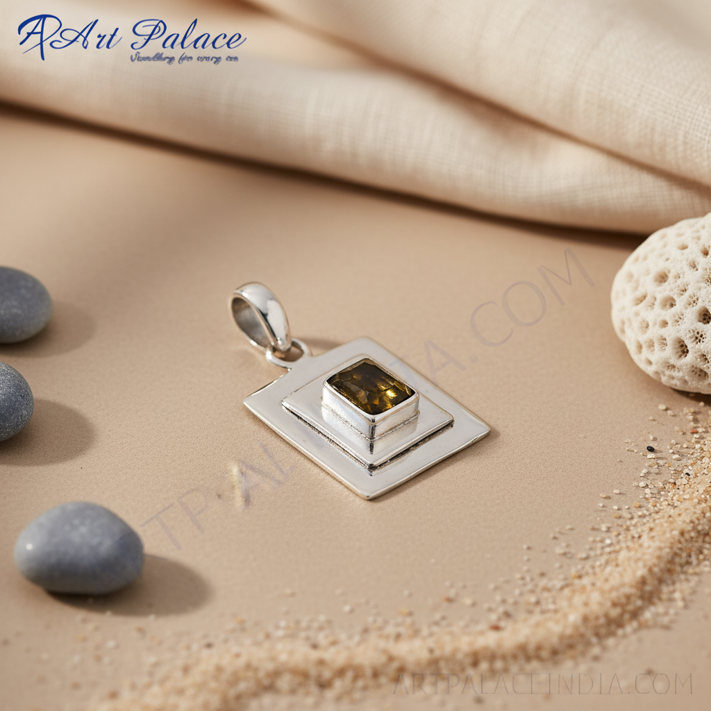 Colgante de ojo de tigre en plata 925 para mujer | Joyería de moda