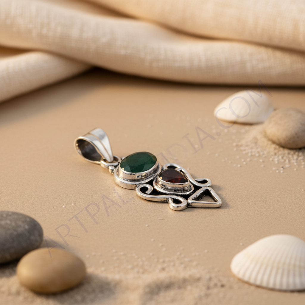 925 Silver Gemstone Pendant for Women | Daily Wear Gift