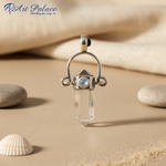 Load image into Gallery viewer, 925 Silver Clear Quartz Crystal Pendant | For Women | Gift
