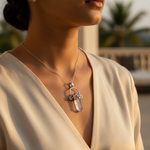 将图像加载到图库查看器中， 925 Silver Clear Quartz Crystal Pendant | For Women | Gift
