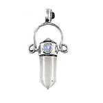 将图像加载到图库查看器中， 925 Silver Clear Quartz Crystal Pendant | For Women | Gift
