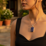 Load image into Gallery viewer, 925 Silver Charoite Pendant for Women | Gemstone Jewelry
