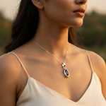 Load image into Gallery viewer, Colgante de amatista en plata 925 para mujer | Joyería con piedras preciosas
