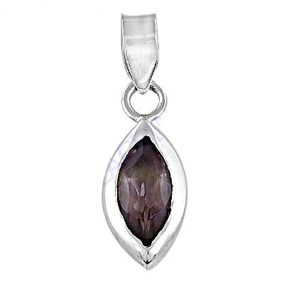 925 silver amethyst pendant for women | gemstone jewelry