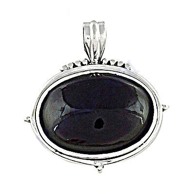 925 Silver Onyx Stone Pendant for Women | Gemstone Jewelry