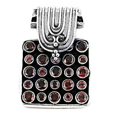 925 Silver Garnet Pendant for Women | Gemstone Jewelry