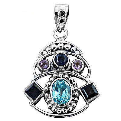 925 Silver Gemstone Pendant Necklace for Women | Gift Jewelry
